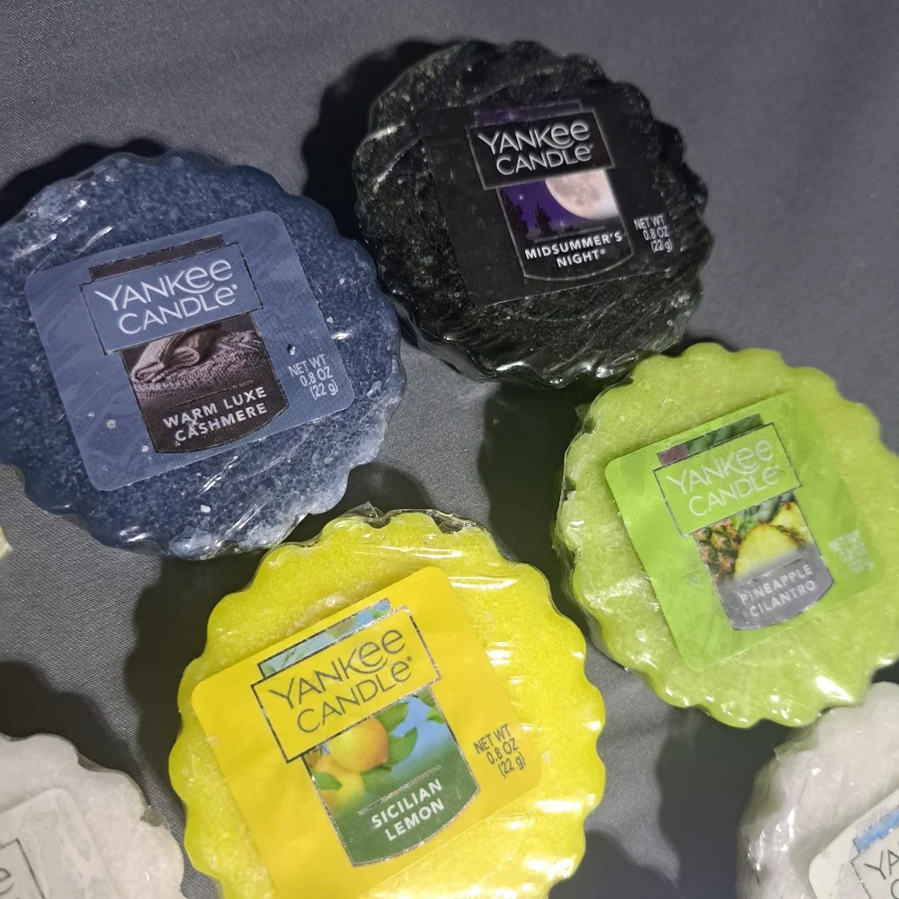 Yankee Candle Lot Of 12 Wax Tart Melts New Sealed - Vanilla Coconut Beach‎ Etc